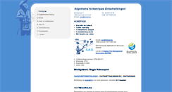 Desktop Screenshot of algemene-ontsmettingen.be